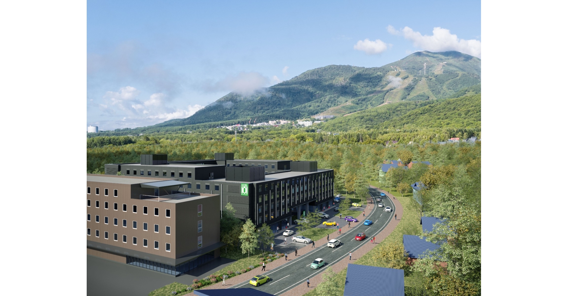 H101-Niseko Hotel Facade (Spring, Day) - Majella