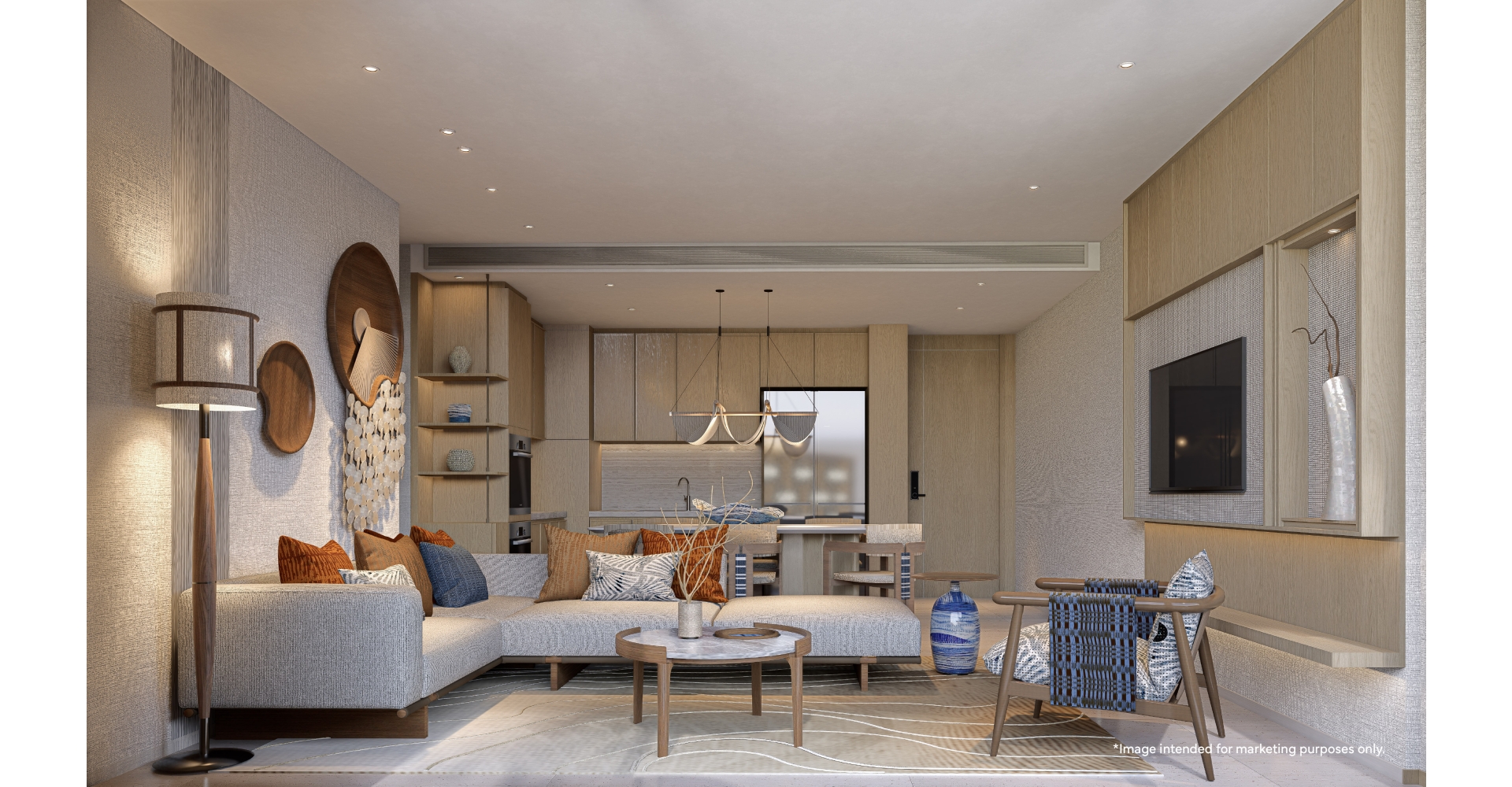 2BR_Living Room 1 - Nanticha