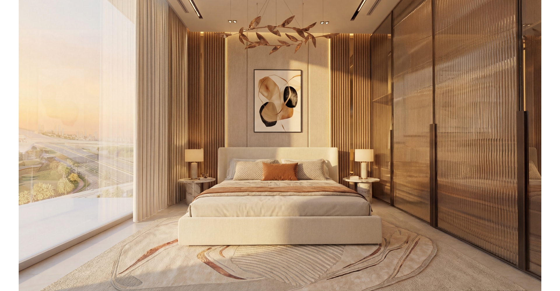make_the_bedroom_match_the_living_room_design_materials_lighting_and_atmosphere_for_a_cinematic_top_