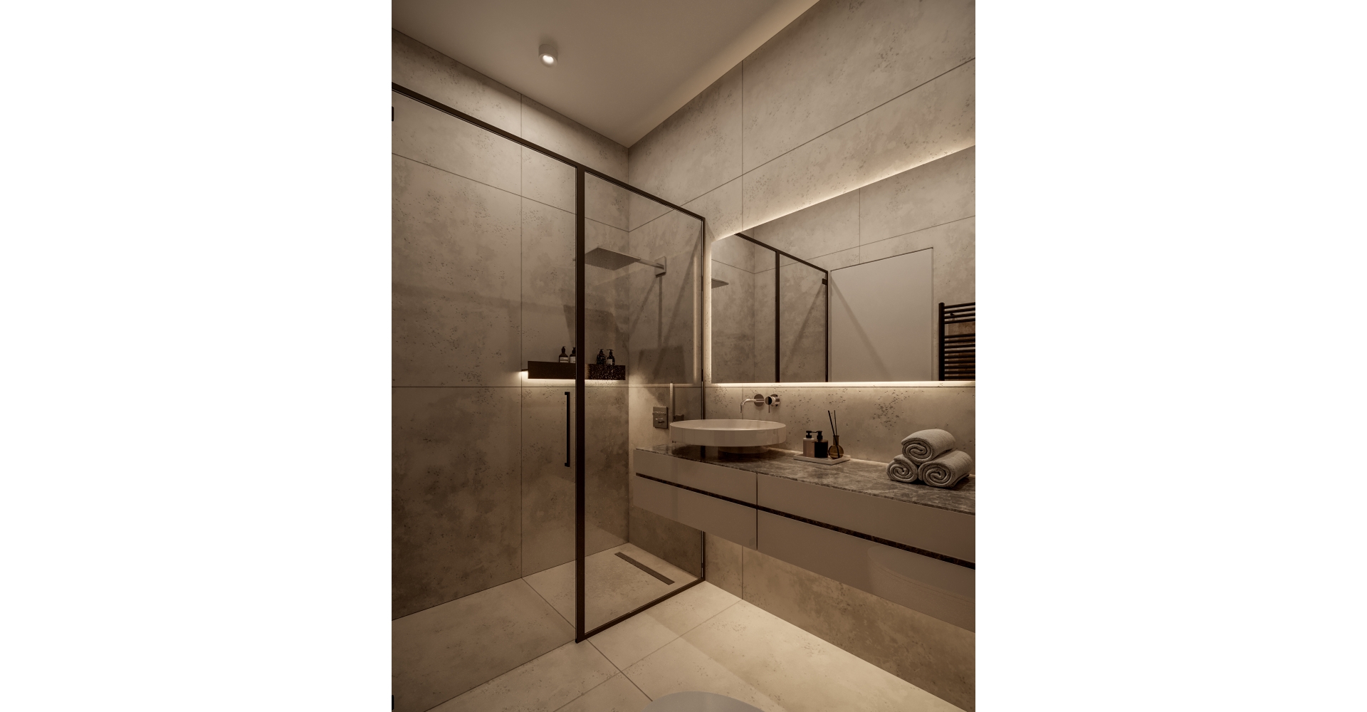 Pafilia Plaza En suite bathroom 3 Bedroom - tony chen